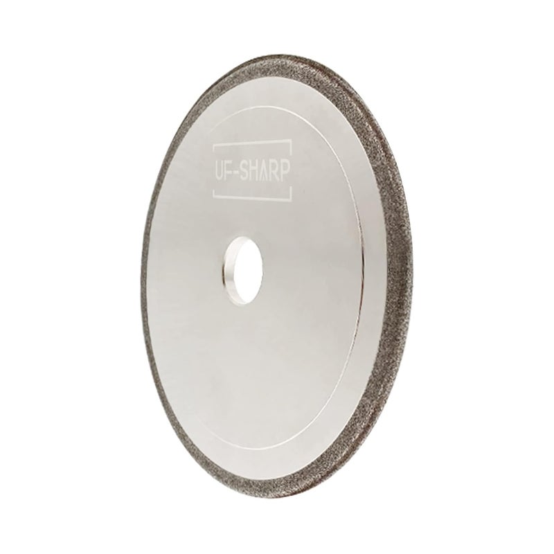 UF-SHARP CBN Chainsaw Grinding Wheel 4-1/8" Dia X 3/16" Thick for 3/8" and .404 Pitch Steel Chains (4-1/8" x 3/16") - Image 1